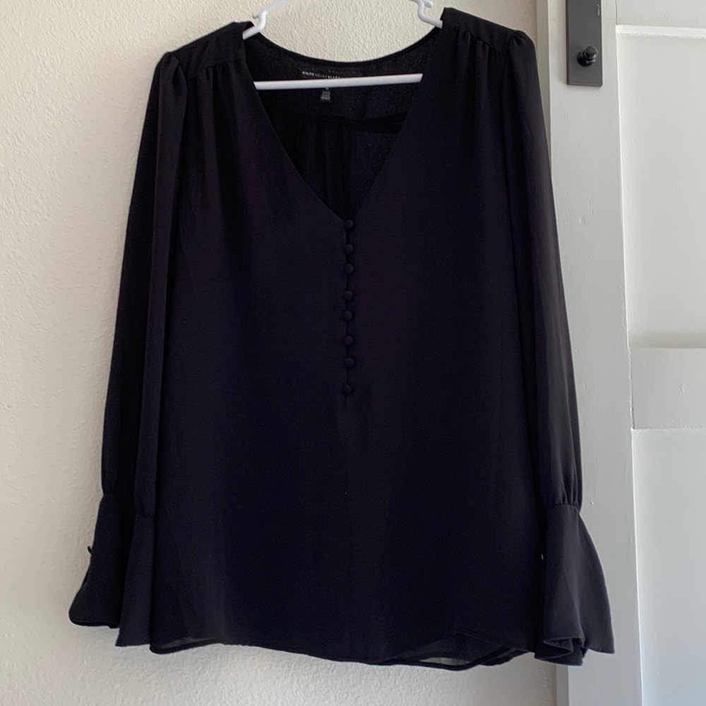 Black long sleeve blouse. Size M. Non smoking